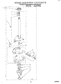 BRAKE AND DRIVE TUBE Diagram and Parts List for KAWL410BWH0  KitchenAid Washer