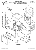 OVEN PARTS Diagram and Parts List for YRBS305PDQ9  Whirlpool Wall Oven