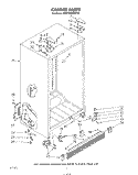 CABINET Diagram and Parts List for KSRF22DSWHY0  KitchenAid Refrigerator