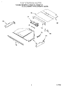 TOP VENTING, OPTIONAL Diagram and Parts List for RBS305PDQ1  Whirlpool Wall Oven