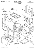 OVEN PARTS Diagram and Parts List for KEBC167MSS01  KitchenAid Wall Oven