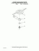 LOWER WASHARM PARTS Diagram and Parts List for GU2275XTVB2  Whirlpool Dishwasher