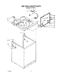 TOP AND CABINET, LIT/OPTIONAL Diagram and Parts List for AL3132WG1  Whirlpool Washer