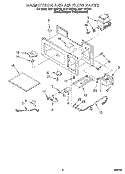 MAGNETRON AND AIR FLOW, LITERATURE Diagram and Parts List for MH7115XBQ2  Whirlpool Microwave