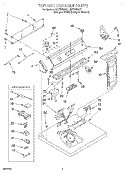 SECTION Diagram and Parts List for LET7646EZ1  Whirlpool Dryer