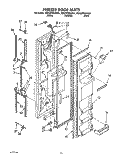 FREEZER DOOR Diagram and Parts List for 8ED22PWXAW01  Whirlpool Refrigerator