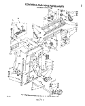 CONTROLS AND REAR PANEL Diagram and Parts List for LA6400XPW0  Whirlpool Washer