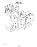 LINER Diagram and Parts List for ET18AKXTW00  Whirlpool Refrigerator