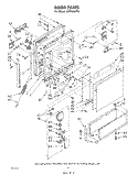 DOOR Diagram and Parts List for SHF5884P2  Whirlpool Dishwasher