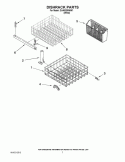 DISHRACK PARTS Diagram and Parts List for DU400SWWW1  Whirlpool Dishwasher