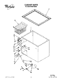 SECTION Diagram and Parts List for EH050FXAN00  Whirlpool Freezer