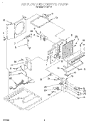 AIR FLOW AND CONTROL Diagram and Parts List for CA10WR42  Whirlpool Air Conditioner