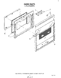 DOOR Diagram and Parts List for RS660BXK2  Whirlpool Range