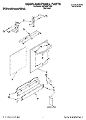 DOOR AND PANEL PARTS Diagram and Parts List for KUDC03FTSS2  KitchenAid Dishwasher