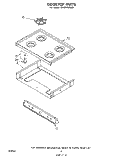 COOK TOP Diagram and Parts List for SF301BSKN0  Whirlpool Range