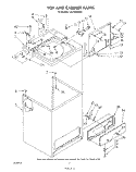 TOP AND CABINET, LITERATURE AND OPTIONAL Diagram and Parts List for CA2762XSW2  Whirlpool Washer