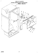 LINER Diagram and Parts List for ET18PKXAN01  Whirlpool Refrigerator
