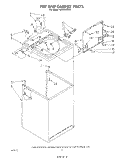TOP AND CABINET , LITERATURE AND OPTIONAL Diagram and Parts List for LA5900XSW0  Whirlpool Washer