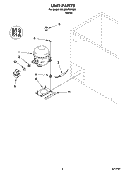 UNIT PARTS, OPTIONAL PARTS (NOT INCLUDED) Diagram and Parts List for EHL090FXRQ00  Whirlpool Freezer