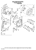 BULKHEAD PARTS, OPTIONAL PARTS (NOT INCLUDED) Diagram and Parts List for NGD5200TQ0  Amana Dryer