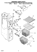 FREEZER LINER PARTS Diagram and Parts List for GS2SHAXNL01  Whirlpool Refrigerator