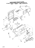 DISPENSER FRONT Diagram and Parts List for KSSS36QKT00  KitchenAid Refrigerator