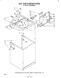 TOP AND CABINET , LIT/OPTIONAL Diagram and Parts List for LA5300XPW3  Whirlpool Washer