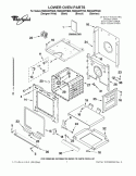 LOWER OVEN PARTS Diagram and Parts List for RBD245PRQ05  Whirlpool Wall Oven