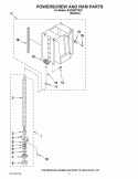 POWERSCREW AND RAM PARTS Diagram and Parts List for KUCS03FTSS2  KitchenAid Trash Compactor