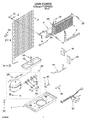 UNIT PARTS Diagram and Parts List for TT18TKRMS00  Estate Refrigerator