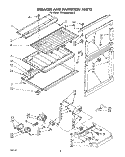 BREAKER AND PARTITION Diagram and Parts List for ET20AKXLWR3  Whirlpool Refrigerator