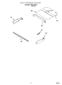 TOP VENTING, OPTIONAL Diagram and Parts List for RBS270PDB4  Whirlpool Wall Oven
