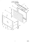 DOOR, LIT/OPTIONAL Diagram and Parts List for FGP335EQ0  Roper Range