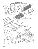 UNIT Diagram and Parts List for ET22DMXBB00  Whirlpool Refrigerator