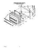 FREEZER DOOR Diagram and Parts List for KTRC18KXAL00  KitchenAid Refrigerator