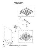 DISHRACK Diagram and Parts List for DU8116XT2  Whirlpool Dishwasher