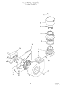 BLOWER Diagram and Parts List for KUDJ230Y2  KitchenAid Dishwasher
