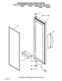 REFRIGERATOR DOOR PARTS Diagram and Parts List for GSS30C7EYW03  Whirlpool Refrigerator
