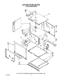 LOWER OVEN Diagram and Parts List for KEBS277WAL3  KitchenAid Wall Oven