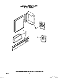 INSTALLATION PARTS Diagram and Parts List for RH3330XL1  Whirlpool Range Hood