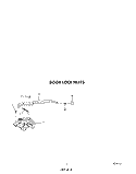 DOOR LOCK Diagram and Parts List for B9458B3  Roper Wall Oven
