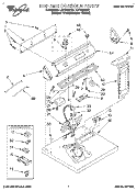 SECTION Diagram and Parts List for LEC7848DZ0  Whirlpool Dryer