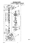 GEARCASE Diagram and Parts List for LSS7233AN0  Whirlpool Washer