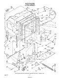 Part Location Diagram of 3368344 Whirlpool Pad, Insulation