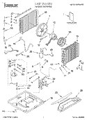 UNIT, LITERATURE Diagram and Parts List for CAH12WB42  Crosley Air Conditioner