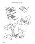 FREEZER SHELF Diagram and Parts List for KSRF36DTX02  KitchenAid Refrigerator