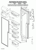 REFRIGERATOR DOOR PARTS Diagram and Parts List for GZ2626GEKB13  Maytag Refrigerator