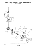 BRAKE, CLUTCH, GEARCASE, MOTOR AND PUMP Diagram and Parts List for LA7000XTN0  Whirlpool Washer