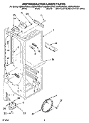 REFRIGERATOR LINER PARTS Diagram and Parts List for KSRP25FSSS01  KitchenAid Refrigerator