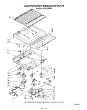 COMPARTMENT SEPARATOR Diagram and Parts List for ET18PKXSW04  Whirlpool Refrigerator
